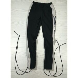 Fenty Puma By Rihanna Black Boxing Bomber Lace Up Leggings Pants Size Medium